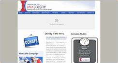 Desktop Screenshot of obesitycampaign.org