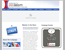 Tablet Screenshot of obesitycampaign.org